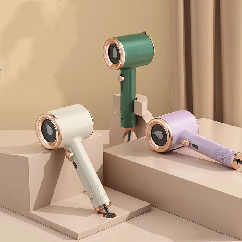 Beige, Green and purple color variants of mini clothing steamer