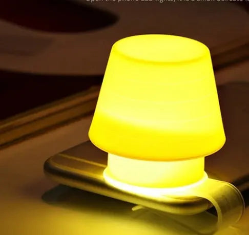 Mabor stylish silicone mobile phone holder night light lamp, LED light with cute design, perfect for bedrooms or as a gift