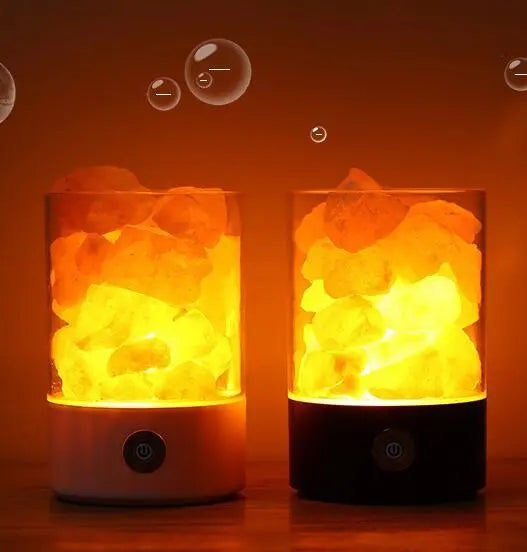 INELECTRON ™ - Lampe LED USB en cristal de sel de l'Himalaya