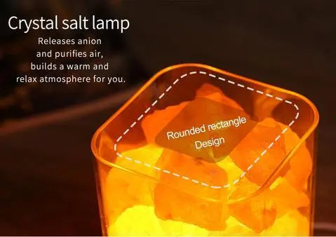 INELECTRON ™ - Lampe LED USB en cristal de sel de l'Himalaya