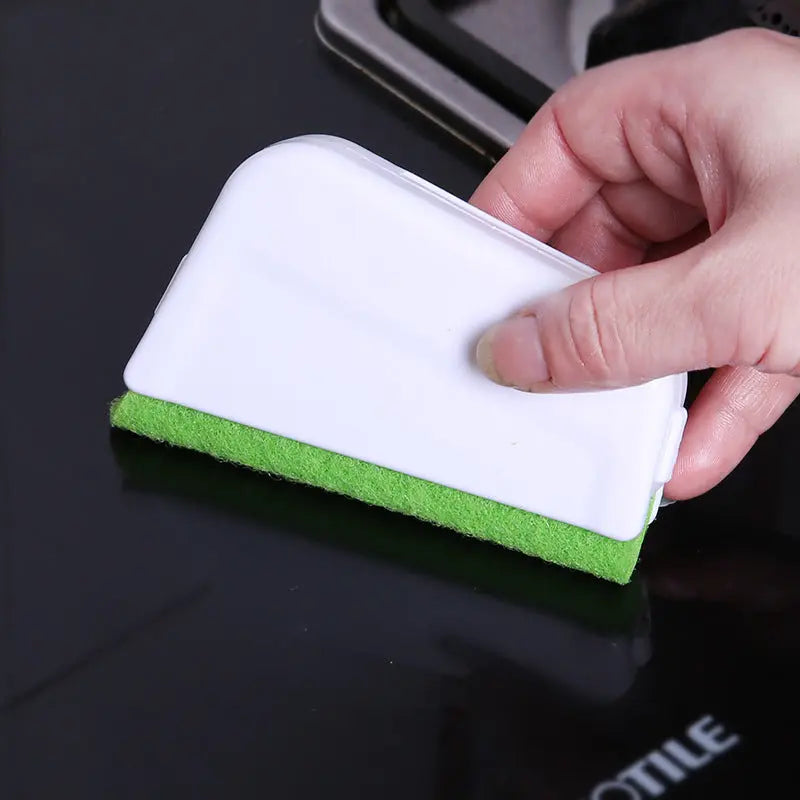 INELECTRON™ - Brosse de nettoyage pour rainures de fenêtre – Brosse à récurer pour espaces étroits pour rails, coins et cadres