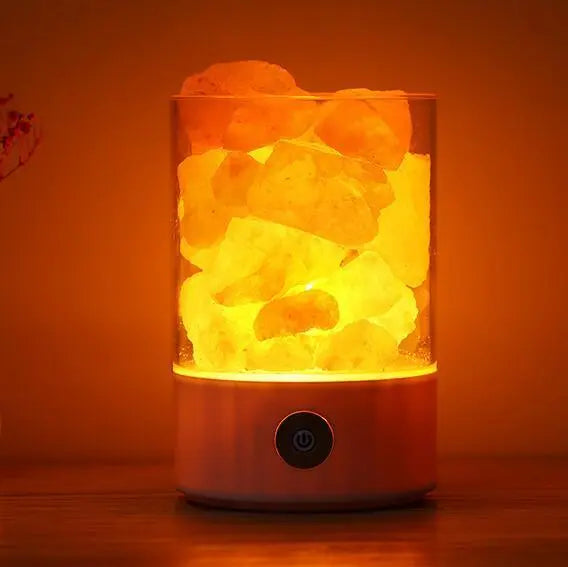 INELECTRON ™ - Lampe LED USB en cristal de sel de l'Himalaya
