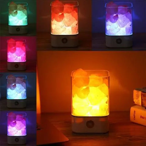 INELECTRON ™ - Lampe LED USB en cristal de sel de l'Himalaya