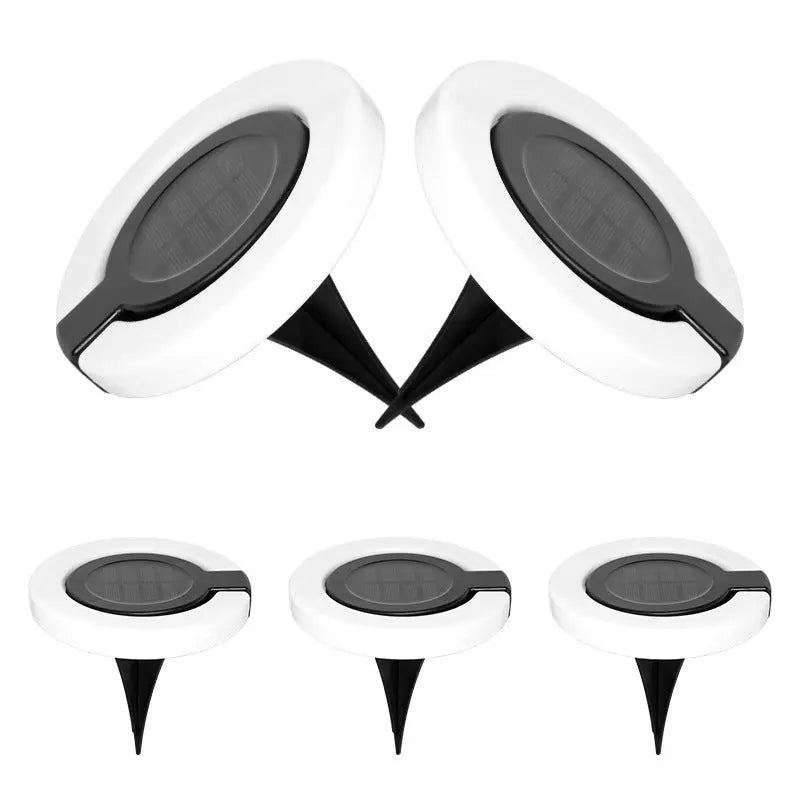 INELECTRON ™ - Lampe de sol solaire pliable pour jardin, escalier, cour, étanche