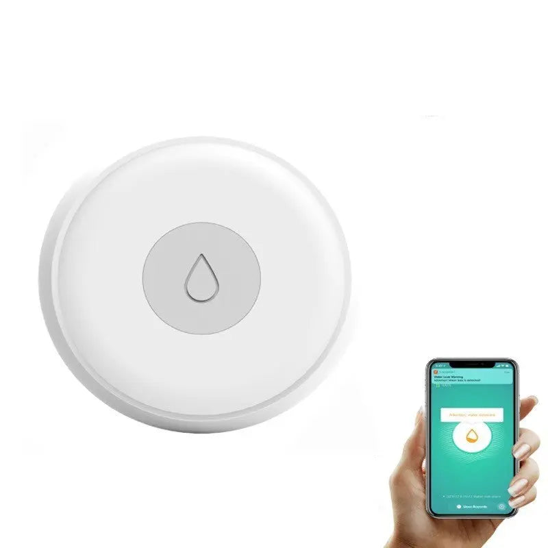 Smart Zigbee Water Leak Detector Sensor with Wireless App Alerts – Compact Water Level Alarm for Home