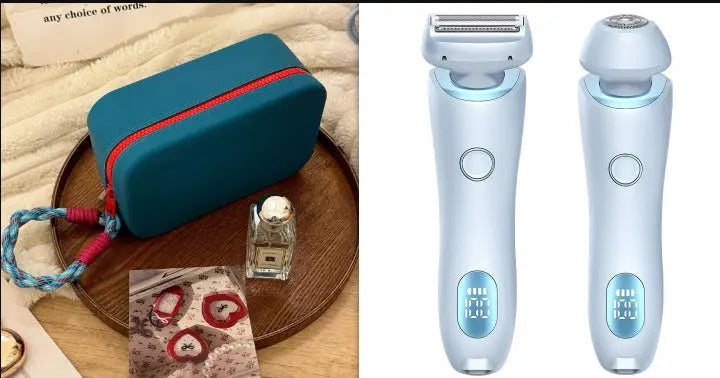 INELECTRON ™ - 2-in-1 Electric Shaver for Women – USB Rechargeable Epilator, Wet & Dry Shaving Razor for Body, Face, Armpit & Bikini Line Inelectron Store