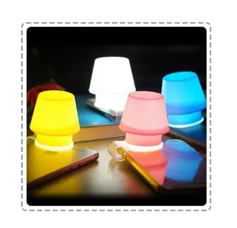 Mabor stylish silicone mobile phone holder night light lamp, LED light with cute design, perfect for bedrooms or as a gift