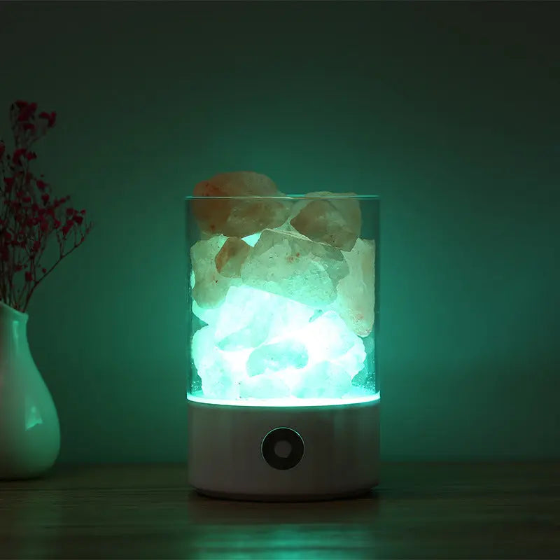 INELECTRON ™ - Lampe LED USB en cristal de sel de l'Himalaya