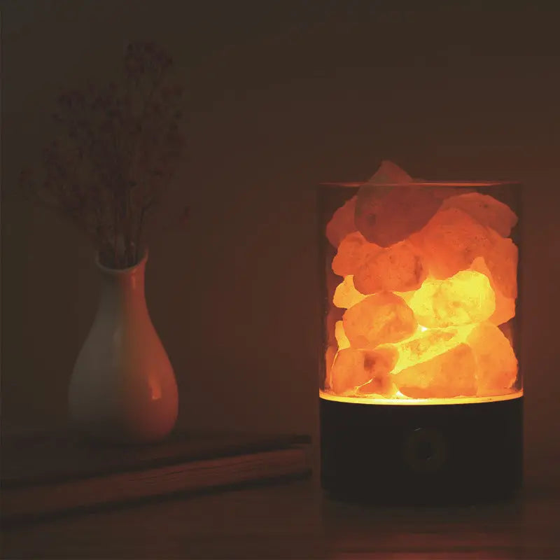 INELECTRON ™ - Lampe LED USB en cristal de sel de l'Himalaya