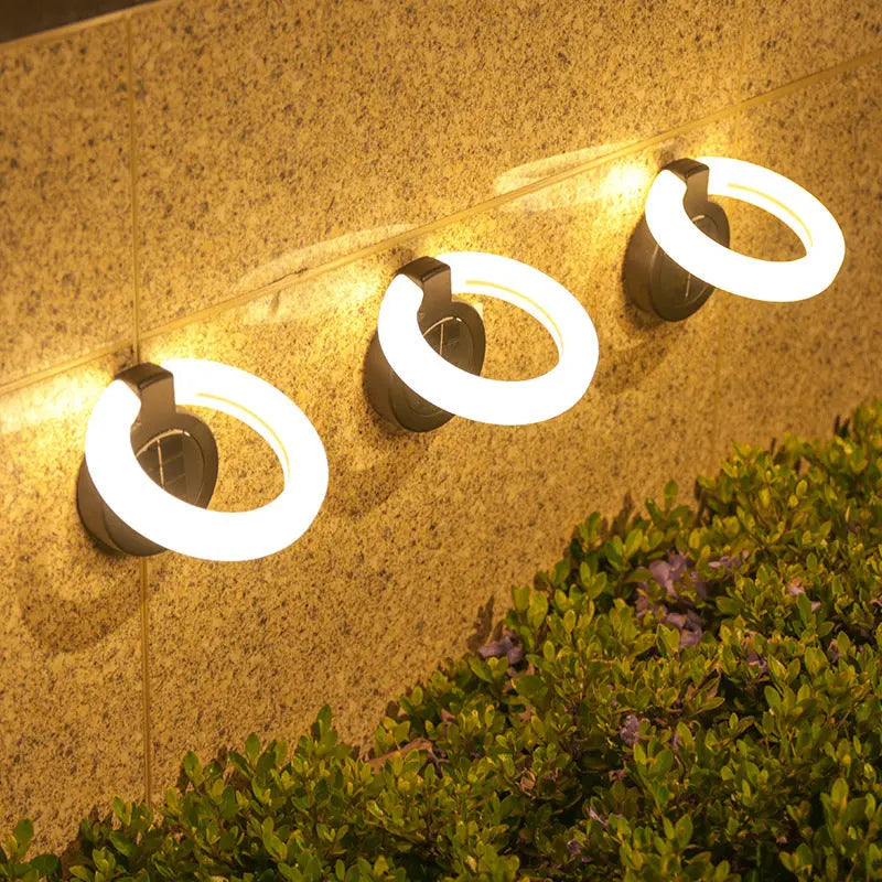 INELECTRON ™ - Lampe de sol solaire pliable pour jardin, escalier, cour, étanche