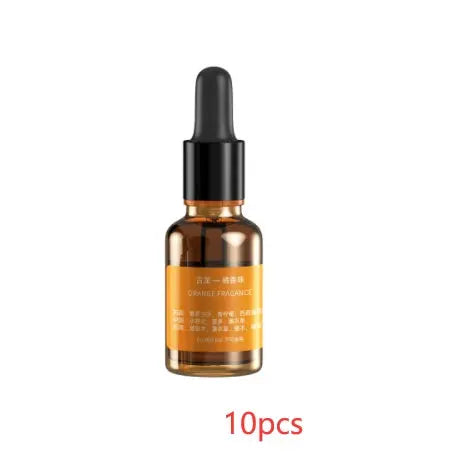 Brown glass dropper bottle with black cap on a white background, labeled '10pcs'.