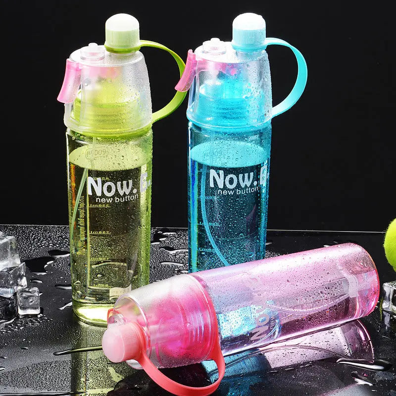 Portable Sports Mist Spray Cup – Leakproof and Food-Grade PC Bottle for Outdoor Activities