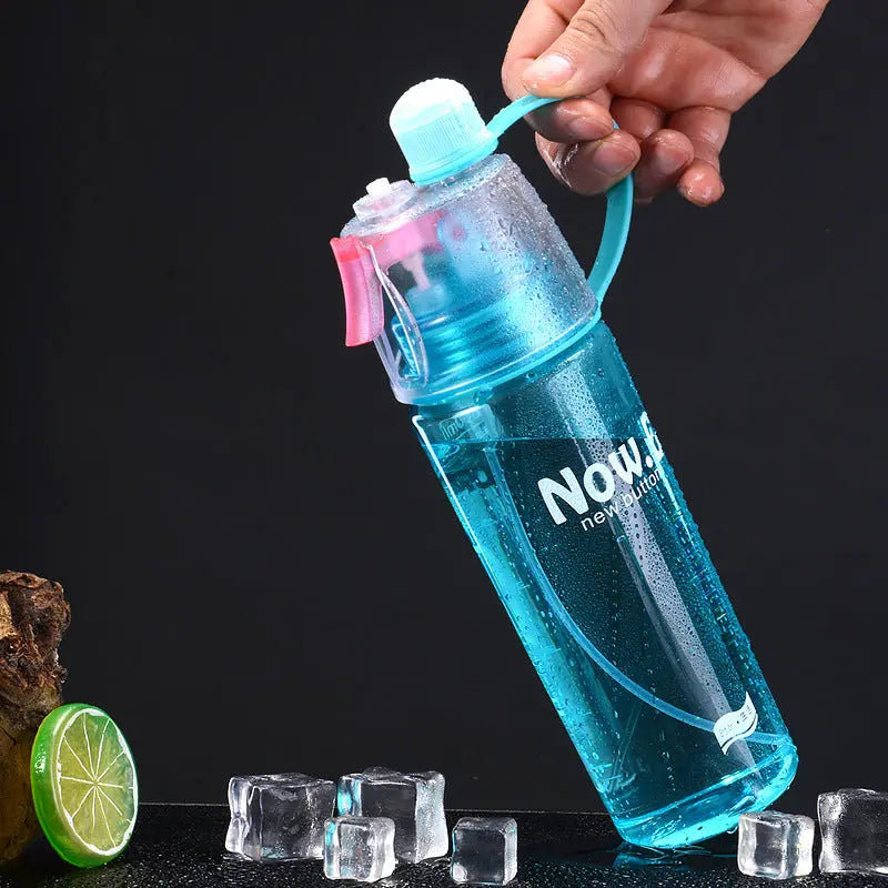 Portable Sports Mist Spray Cup – Leakproof and Food-Grade PC Bottle for Outdoor Activities