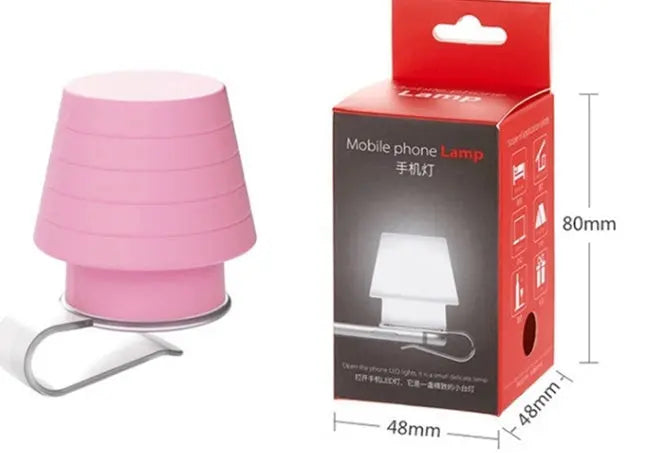 Mabor stylish silicone mobile phone holder night light lamp, LED light with cute design, perfect for bedrooms or as a gift