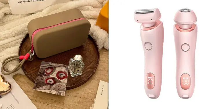 INELECTRON ™ - 2-in-1 Electric Shaver for Women – USB Rechargeable Epilator, Wet & Dry Shaving Razor for Body, Face, Armpit & Bikini Line Inelectron Store
