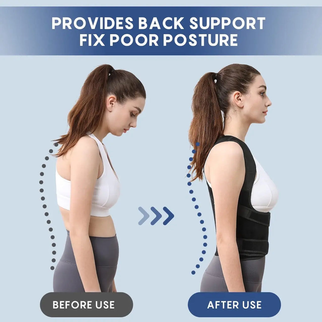 Strong Support Posture Correction Belt – Comfortable Neoprene Back Support for Health & Sports