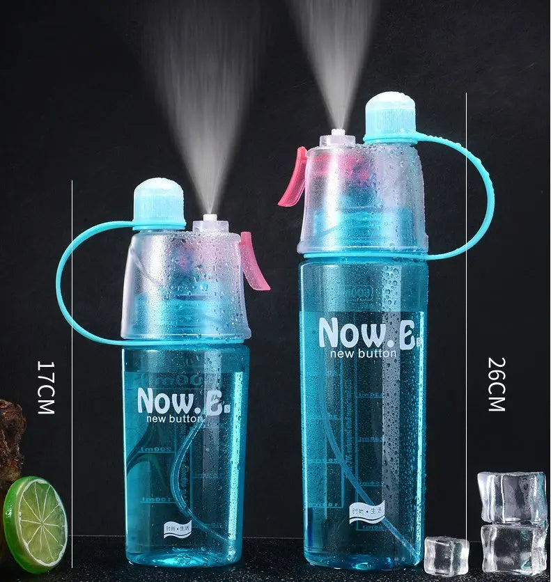 Portable Sports Mist Spray Cup – Leakproof and Food-Grade PC Bottle for Outdoor Activities