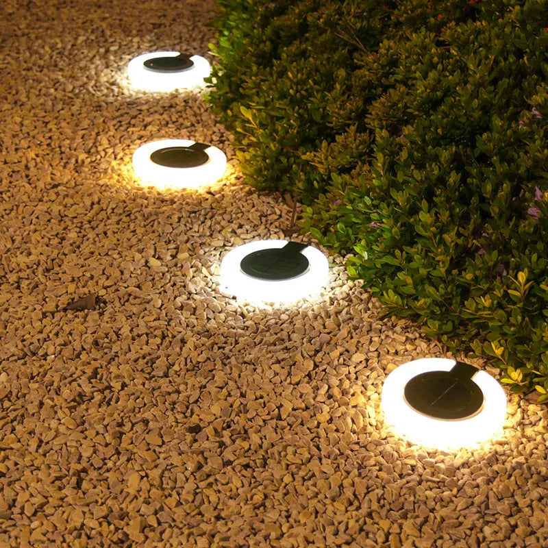INELECTRON ™ - Lampe de sol solaire pliable pour jardin, escalier, cour, étanche